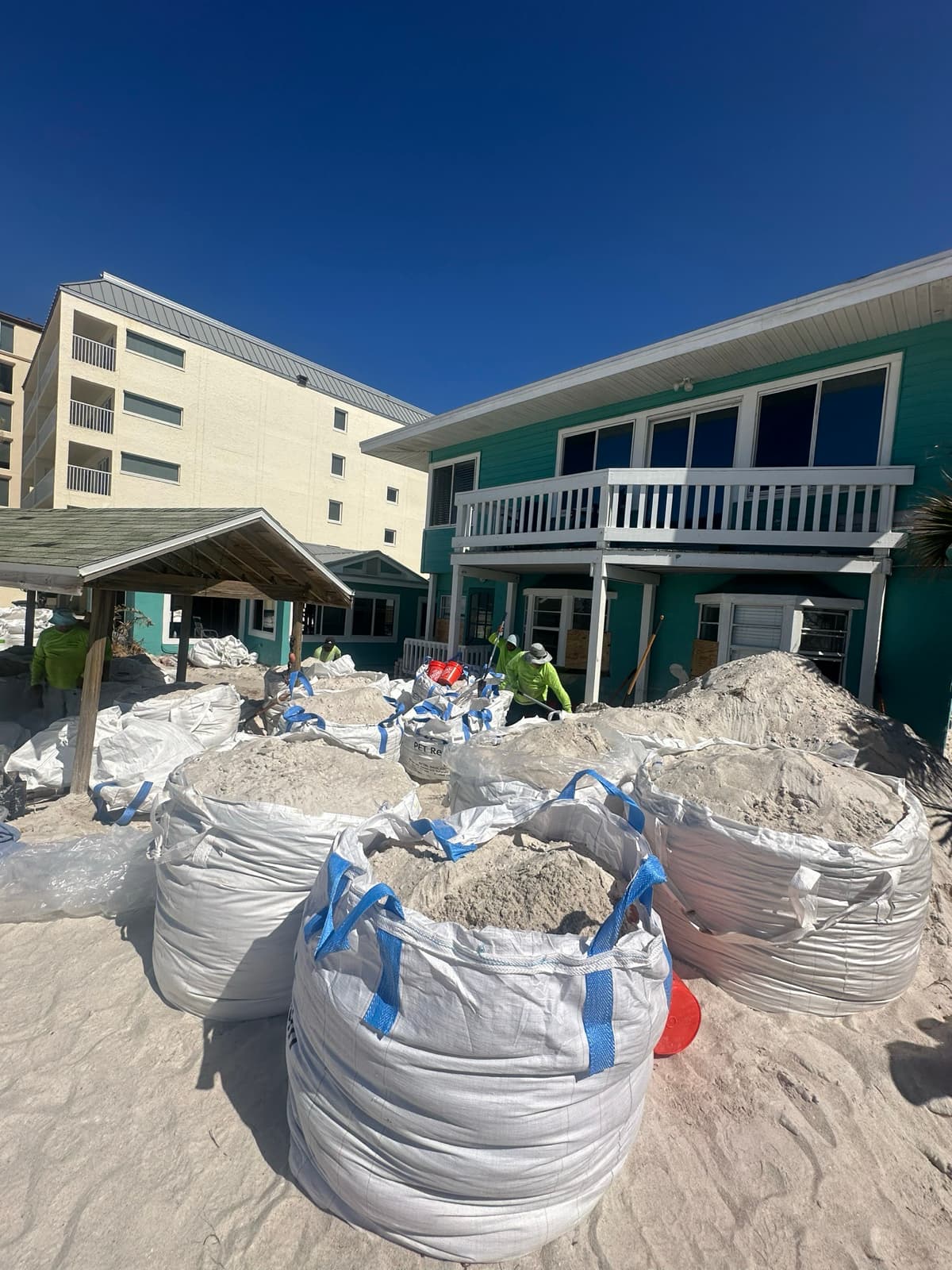 Commercial storm restoration sand removal in Tampa